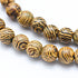 Wenge Wood Dyed Round Beads 6mm